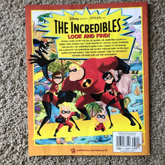 Look and Find Disney Pixar Incredibles - Picture 2 of 6